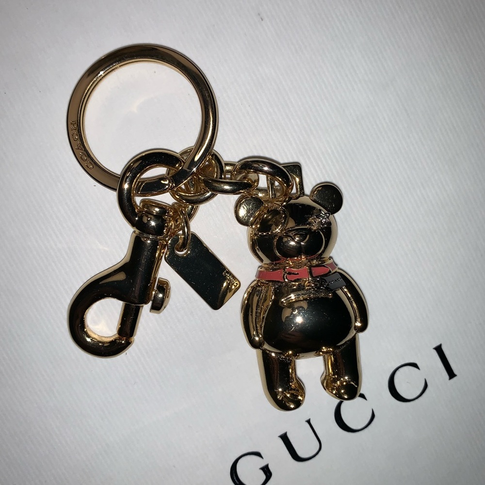 New Coach teddy keychain